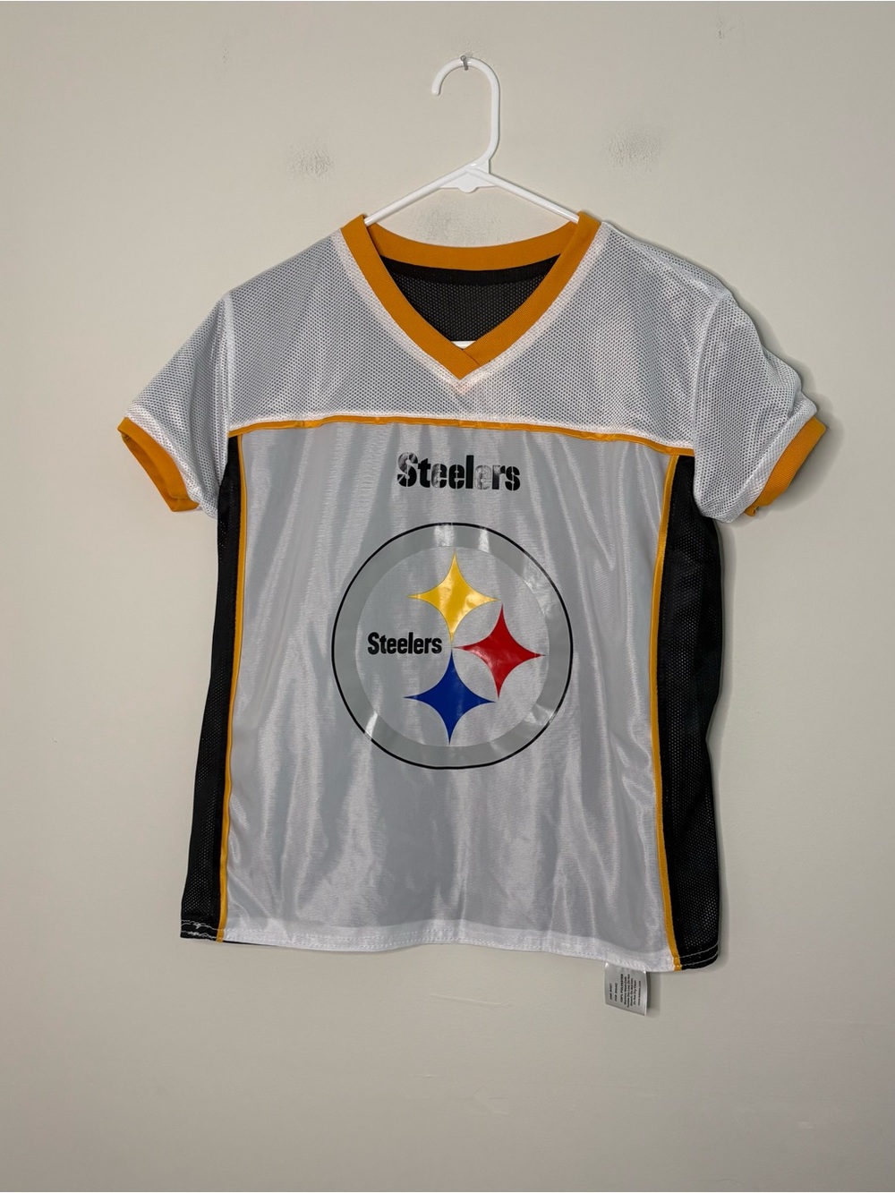 NFL Flag Jersey Youth Kids Boys Large Pittsburgh Steelers Football Reversible